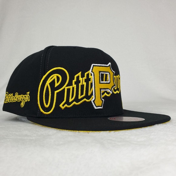 Pittsburgh Pirates Mitchell & Ness MLB Snapback Hat Cap 3D Logo Side‎ Logo NWT - Picture 3 of 8